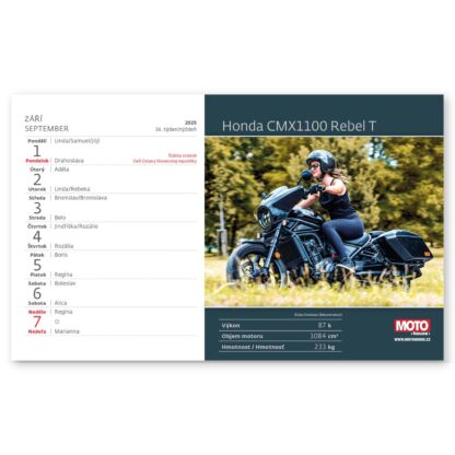 Stolní kalendář 2025 - Motorky ČR/SR - Image 2