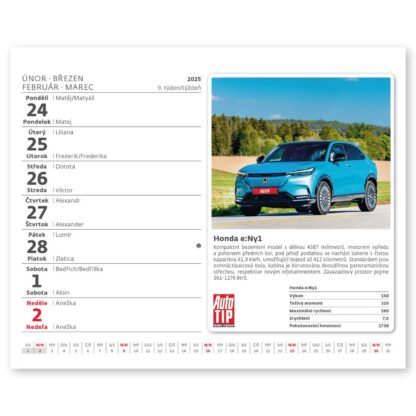 Stolní kalendář 2025 MiniMax - Auta - Image 2