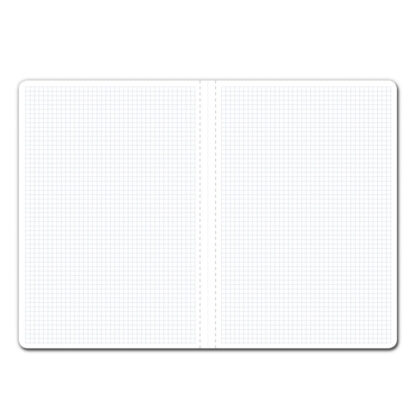 Notes - zápisník AMOS A5 čtverečkovaný - černá/modrá gumička - Image 3