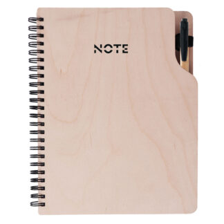 Dřevěný Notes - zápisník GEP WOOD A5 dřevěný bříza - linkovaný twin wire
