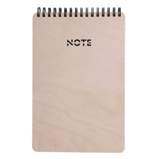 Dřevěný Notes - zápisník TOP WOOD A5 na výšku dřevěný bříza - linkovaný twin wire