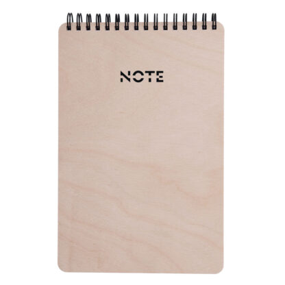 Dřevěný Notes - zápisník TOP WOOD A5 na výšku dřevěný bříza - linkovaný twin wire