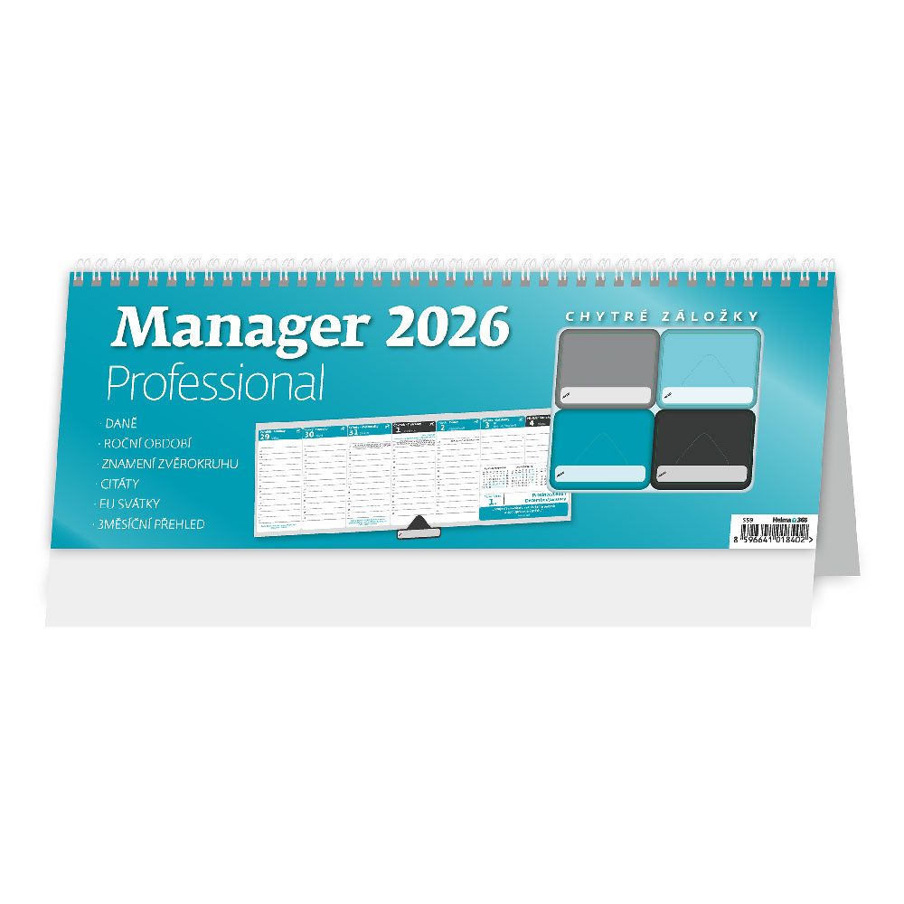 Stolní kalendář 2026 - Manager Professional