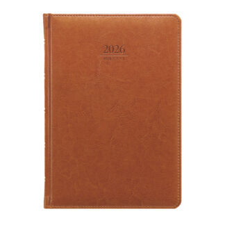 Denní diář 2026 Kastor A5 - hnědá