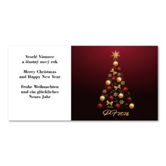 Novoročenka SK 2026 - červený stromeček