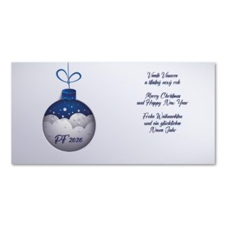 Novoročenka SK 2026 - modrá baňka