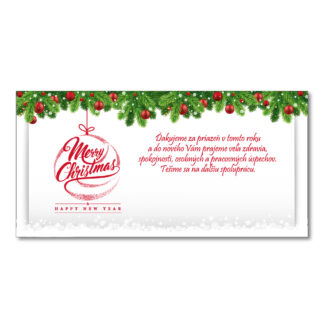 Novoročenka SK 2026 - baňka s jehličím