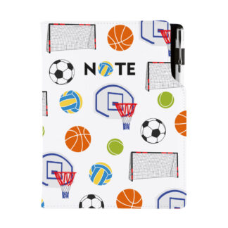 Notes - zápisník DESIGN A5 linkovaný - Sport
